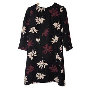 Ann Taylor Floral Shift Dress Womens Size 4 Career Party Event Day to Night